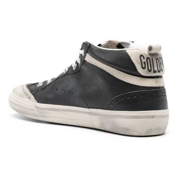 Golden Goose Mid Star Sneakers Men Black, White Nubuk NIB Auth - Picture 4 of 5